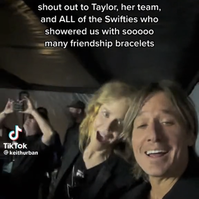 Keith Urban and Nicole Kidman at Taylor Swift concert