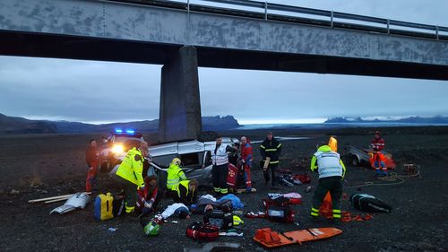 Three British tourists, including a child were killed when the car they were in plunged off a bridge in Iceland. 