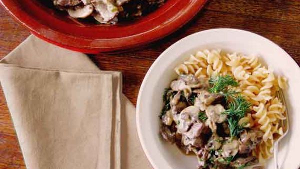 Rosella's beef and mushroom stroganoff