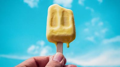 Paddle Pop Ice Cream with a surprise at the heart of it. 