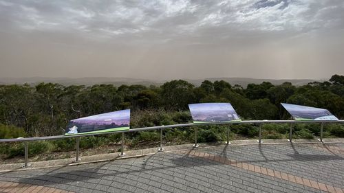 Adelaide dust storm skies Tuesday April 13