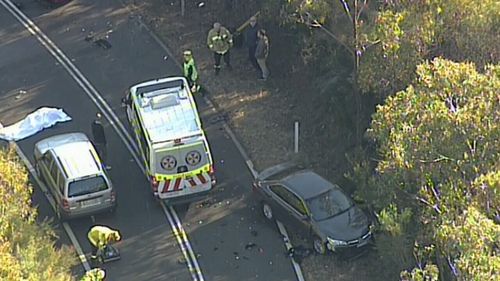 One motorcyclist died at the scene and two others suffered critical injuries. Image: 9News