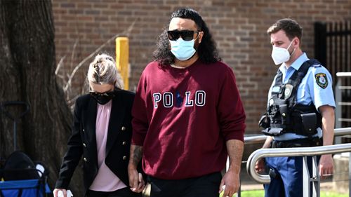 The parents of Tyrell Edwards leaving court.