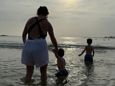 Princess Eugenie shares photos at the beach with her sons