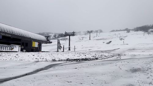 Perisher has seen November snowfall amid an 'unseasonable' cold snap. 