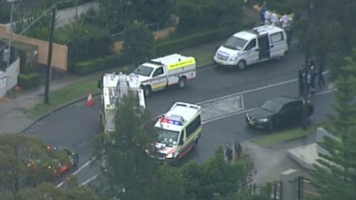Emergency services at the Botany unit. (9NEWS)