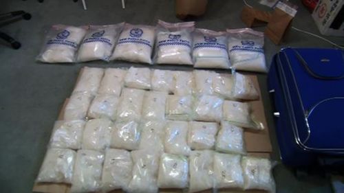 Police seized about $45 million worth of ice. (9NEWS)