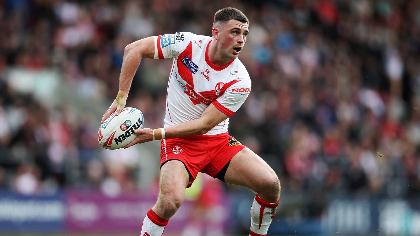 Lewis Dodd in action for St Helens.