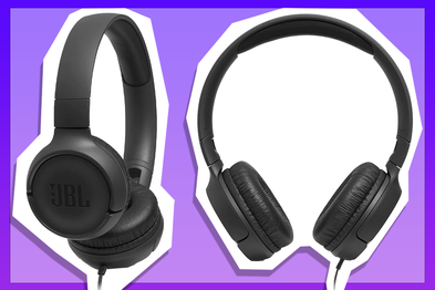 9PR: JBL Tune 500 Wired ON Ear Headphones, Black