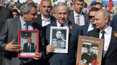 Israeli PM Benjamin Netanyahu with Russian President Vladimir Putin. (AP).