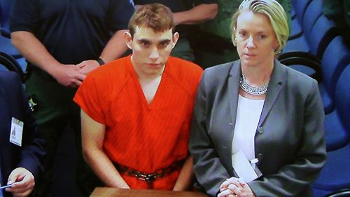 Nikolas Cruz in court.