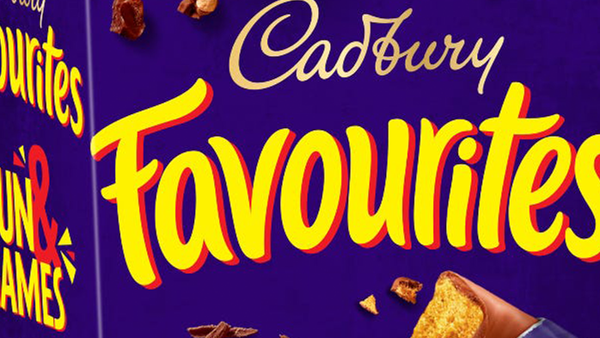 Cadbury Favourites variety pack of chocolates