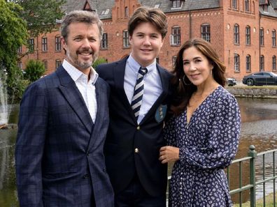 Prince Christian with Crown Prince Frederik and Crow Princess Mary.
