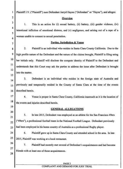 Page 2 of the civil suit document.