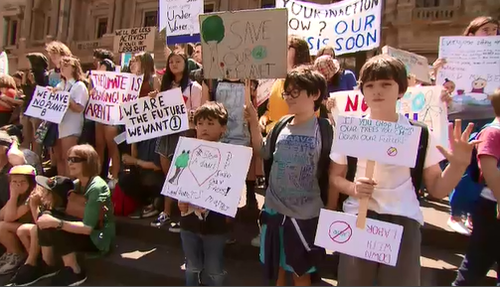 Green's MP Adam Bandt thinks that what students have learnt in school is a reason they are protesting. 