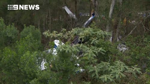 Police received a number of calls about a plane in trouble about 4.30pm. (9NEWS)