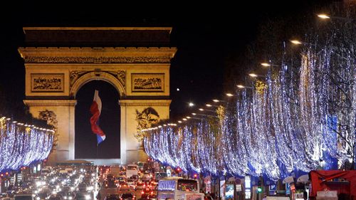 The French capital is expected to dip down to -1 on Christmas Eve (Santa may need his thermals) and this will be followed by a top of around 6 degrees during Christmas day. (Image: AP)