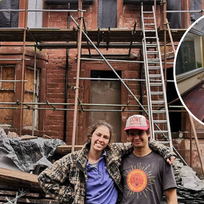 Savvy young couple transform a rundown villa after a mix-up at auction