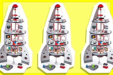 9PR: Hape Four-Stage Rocket Ship Toy
