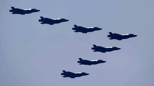 Avion de luptă Stealth F-35 din Coreea de Sud participă la ziua mass-media a celei de-a 74-a aniversări a Zilei Forțelor Armate