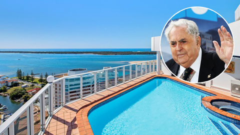 Breathtaking Gold Coast penthouse, once owned by the late Sir Jack Brabham, failed to sell at auction with agents now taking expressions of interest.