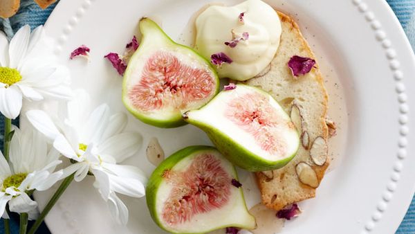 Rose-infused figs