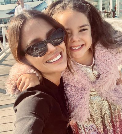 Jodi Anasta with daughter Aleeia