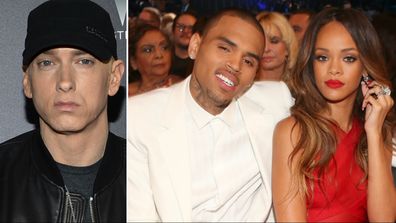 Eminem, Chris Brown, Rihanna