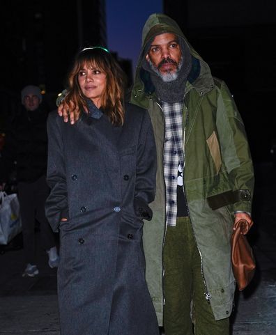 Halle Berry and Van Hunt are seen on February 2, 2026 in New York City. 