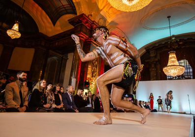 First Nations designers showcase new season trends at London's Australia House during London Fashion Week