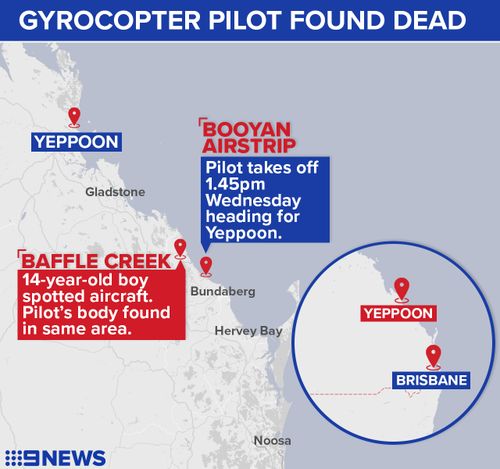 The 78-year-old man was bound for a property near Yeppoon, but never arrived. (9NEWS)