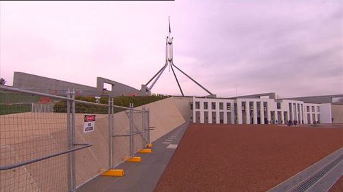 For more than a year Parliament House has been a building site as $126 million is poured into making it a hard target. 