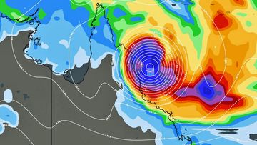Australia weather forecast Far North Queensland cyclone system Cairns map