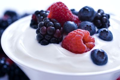 1-2 hours before: Fruit-flavoured
yoghurt