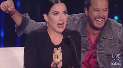 La invaluable reacción de Katy Perry luego de que la concursante de American Idol cantara una canción de su ex John Mayer.