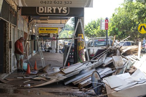Lismore CBD today after being impacted by a second flood in the same month.
