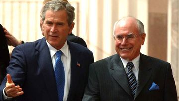 George W Bush and John Howard in 2003. (AAP)