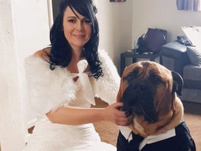 Couple bring wedding forward for dog 