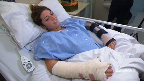 Stella Trevisani was stabbed five times during the unprovoked attack. (9NEWS)