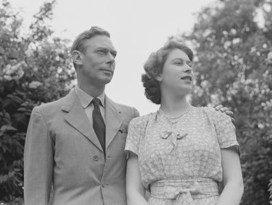 King George VI and daughter Elizabeth who would become King