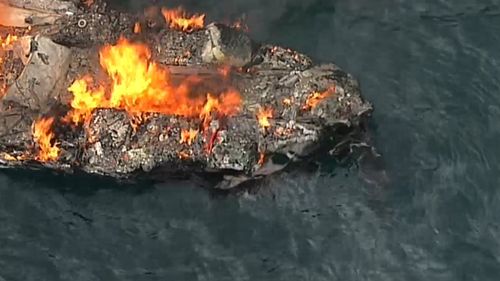 Boat fire