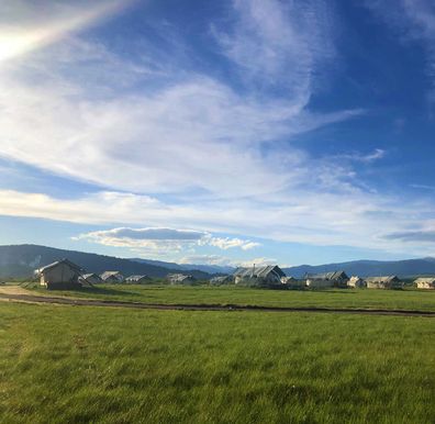 The beautiful tents at Under Canvas Yellowstone