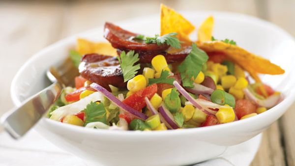 Corn and kidney bean salad