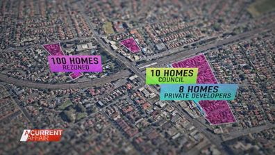 Sydney council proposal would see ten homes compulsorily acquired at market value.