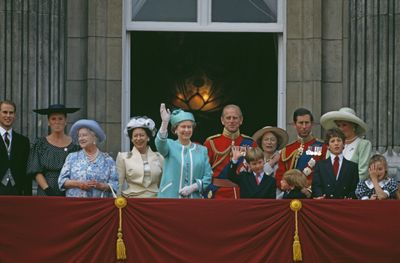 Attending Trooping the Colour in 1990