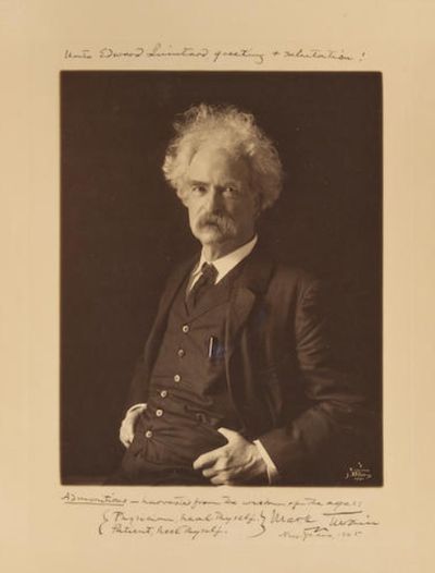 Mark Twain's note to his doctor