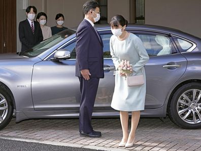 Princess Mako leaves her Tokyo home ahead of her wedding to Kei Komuro on October 26, 2021
