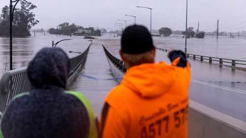 Major flooding has inundated large parts of north-west Sydney.
