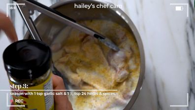 Haley Bieber chicken wing recipe
