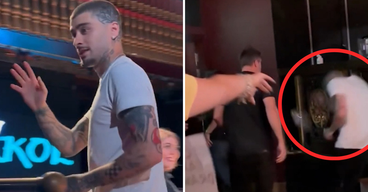 Former boybander forced to duck as fan hurls water bottle